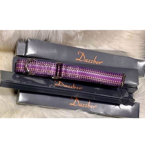 NIB: Martingale No-Pull Pet Collar (purple); training collar medium - Picture 2 of 3